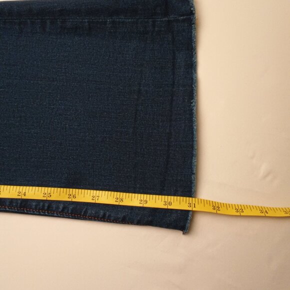 Loft Jeans Size 29/8 The Slim Flare High Rise Dark Wash - Picture 9 of 10